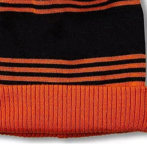 Bonnet en tricot chaud d'hiver unisexe, design personnalisé élégant, bonnet bicolore, vêtement décontracté pour l'extérieur - Product Image 4