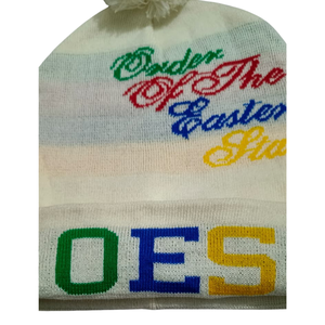 หมวกไหมพรมปักลาย Order Of The Eastern Star พร้อมโลโก้ OES สำหรับทุกเพศ ใส่ได้ในฤดูหนาว สไตล์ลำลอง ผลิตจากอะคริลิก 100% ขนาดผู้ใหญ่ 56-58 ซม. - Product Image 5