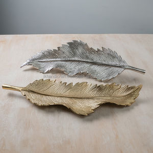 ถาดตกแต่งบ้านแบบทันสมัยเนื้ออลูมิเนียมสีเงินสำหรับงานแต่งงานวันคริสต์มาสวันขอบคุณพระเจ้าเป็นของขวัญที่สมบูรณ์แบบแจกันตั้งพื้น - Product Image 1