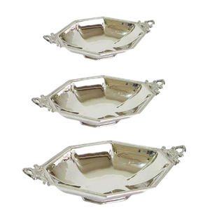 Plats et assiettes créatifs sous glaçure, plateaux de forme irrégulière, plateau de service en aluminium de bonne qualité pour aliments et fruits - Product Image 1