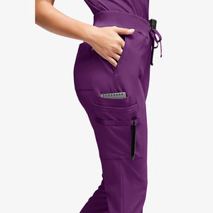 Pantalones de Enfermera para Mujer, Diseño Personalizado, de Alta Calidad, Ajustados, de Poliéster, Rayón y Spandex, Transpirables, Lisos, con Cordón y Cintura Elástica - Product Image 5