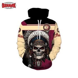 Fall Winter Men's Indian Skull 3D Print Hoodie Male Female Christ Design 3D Sweatshirt Harajuku Hoodie - Product Image 1