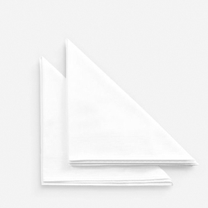 100% coton blanc serviettes de cuisine tissu doux réutilisable salle à manger tissu absorbant Surface lisse finition Durable qualité lavable utilisation - Product Image 5