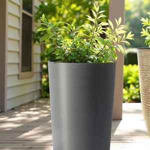 Set di 2 Fioriere Quadrate Moderne Alte 55 cm per Interni ed Esterni, Vasi per Piante da Portico e Patio - Product Image 6