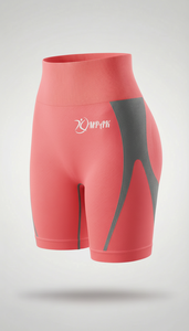 กางเกงกีฬาขาสั้นเอวสูงระบายอากาศได้สำหรับผู้หญิงกางเกงสำหรับนักขี่จักรยาน - Product Image 4