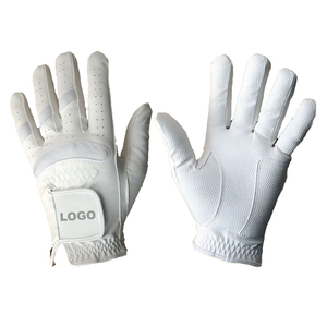Guantes de Golf de Cuero Genuino de Alta Calidad, Antideslizantes, con Cierre de Hebilla, Logotipo Personalizado OEM, MOQ Bajo - Product Image 1