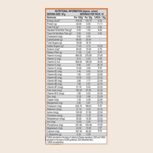 Patanjali Nutrela Polvo para Aumentar de Peso Sabor Chocolate Fórmula Herbal Suplemento Nutricional Alto en Proteínas 500 g - Product Image 2