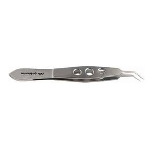 Pince de maintien manuelle ultra-délicate pour lentilles McPherson, certifiée CE, avec conception ergonomique, longueur totale de 10,5 cm, mâchoires angulaires de 7,5 mm - Product Image 3