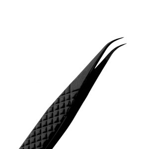 Pinzas de extensión de pestañas de acero inoxidable de precisión recta puntiaguda con punta de fibra - Product Image 2