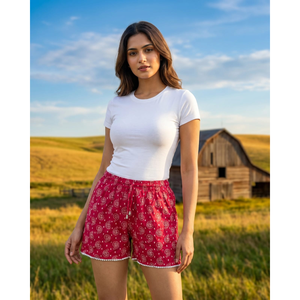 <b>Women</b> Vintage <b>Mini</b> <b>Hot</b> <b>Pants</b> <b>Shorts</b> Casual Stretch Summer Wear 100% Cotton Quick Dry Bulk Wholesale Export Quality - Product Image 4