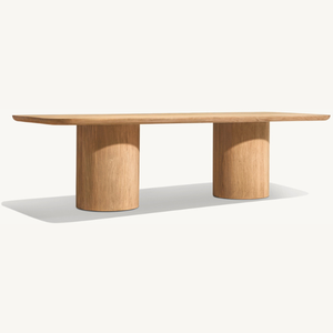 Table rectangulaire en teck en promotion pour salle à manger, fabriquée en teck de qualité, convient à une utilisation en extérieur - Product Image 3