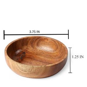 Ensemble de 6 bols de service en bois d'acacia naturel pour salades, chips, collations, décoration de cuisine, à prix d'usine avantageux - Product Image 4