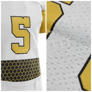Diseño Personalizado, Venta al por Mayor, Precio Económico, Uniformes de Fútbol Americano de Malla de Poliéster para Clubes Deportivos, Entrenamiento de Seguridad, para Hombre - Product Image 4