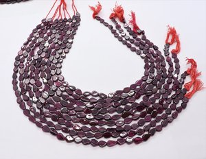 Natural Rhodolite <b>Garnet</b> Smooth Pear Shape Beads 5x8MM Red Rhodolite <b>Garnet</b> Gemstone Beads 14 Inch Fancy Pear Shape Jewelry - Product Image 6