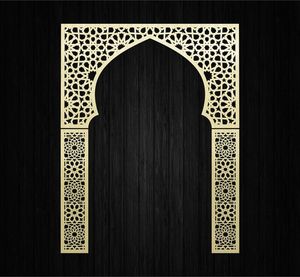 Art mural islamique en métal design, motif artistique d'inspiration arabe pour la décoration intérieure de maisons de luxe - Product Image 1