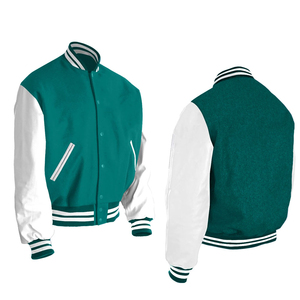 Unisex Vintage Retro Baseball Cropped Varsity Jacket <b>Men</b> Custom Logo Embroidered American Chenille <b>Men's</b> Retro Varsity Jacket - Product Image 2