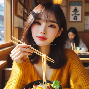 Baguettes en bois fabriquées artisanalement-Outils authentiques pour les sushis, les ramen et les sautés-Écologiques et durables - Product Image 1