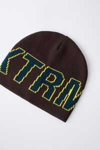Wholesale Unisex Custom Jacquard <b>Acrylic</b> Beanie Hats Digital Printing All-Over <b>Letter</b> Pattern Character Style for Adult Outdoor - Product Image 3