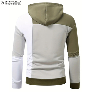 เสื้อฮู้ดดี้สตรีทแวร์ผ้าฟลีซคุณภาพสูงสีพื้นแบบใหม่ล่าสุดพร้อมเชือกปรับได้ ราคาขายส่ง - Product Image 3