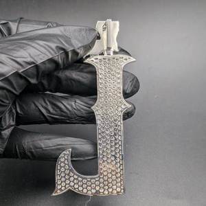 Colgante Letra L con Incrustaciones de Moissanita, Plata 925, Corte Brillante Redondo, Microincrustaciones, Unisex, Uso Diario, Amuleto de Lujo - Product Image 5