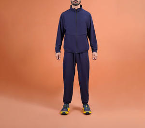 Survêtements de sport pour hommes de qualité supérieure, imprimés sur mesure, avec fermeture éclair, en microfibre coupe-vent et nylon - Product Image 4