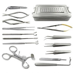 High Quality Stainless Steel Manual Reusable Micro Hand Surgery Instrument Set Skin Hook <b>Needle</b> Holder CE Certified REEAX - Product Image 1