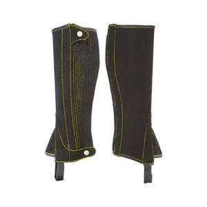 Chaps d'équitation Elite Rider Pro Rider en cuir, style western, classiques, pour cow-boy, en cuir de qualité supérieure - Product Image 5