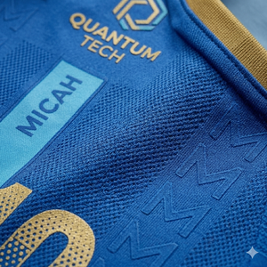 Camiseta de Fútbol Personalizada para Hombre de Micah Corporation, Color Azul Rey, Corte Regular, Transpirable, 100% Poliéster, Uniforme de Fútbol para Equipo - Product Image 4