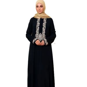 Personnalisé en gros en vrac 2024 Duré Conception Robe musulmane Dubaï Simple Abaya Femmes À la mode Baggy Femmes Abayas - Product Image 1
