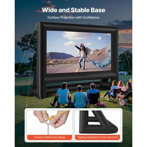 Écran de cinéma gonflable de 20 pieds avec sac de rangement portable et installation facile pour projection en extérieur - Product Image 5