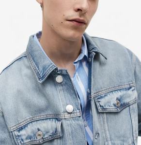 Mens Washed <b>Denim</b> <b>Jacket</b> Loose Fit Casual Fashion Streetwear <b>Jacket</b> for Travel and Everyday Use - Product Image 4