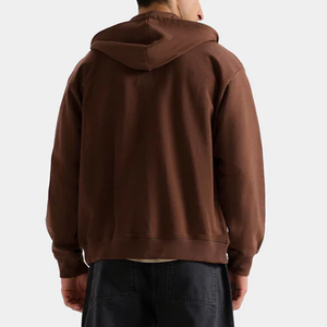 Sweat à capuche pour homme de qualité supérieure - 100% coton mercerisé respirant pour broderie de logo personnalisé - Product Image 4