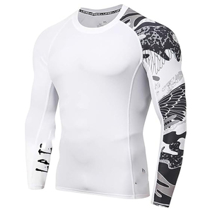 Camiseta de Compresión Deportiva para Hombre, Manga Larga, Protección UV, Secado Rápido, para Entrenamiento, Fitness, con Logotipo Personalizado - Product Image 5