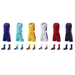 Custom Sublimation Basketball Uniform Set V Neck Sleeveless Jersey and Elastic Waist <b>Shorts</b> for Men <b>Women</b> - Product Image 1