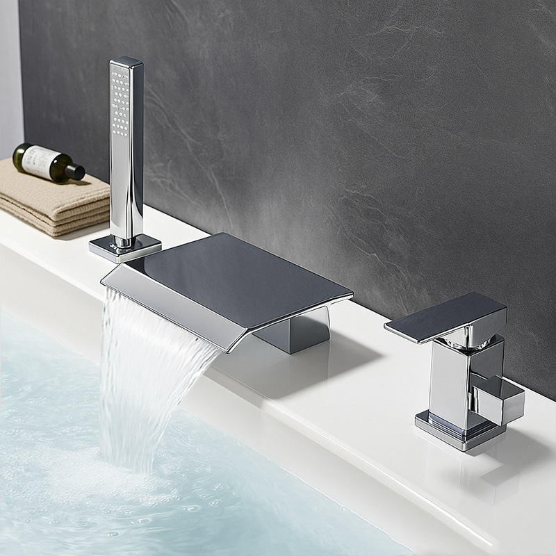 Electroplating - flat water outlet three-piece set