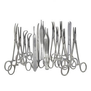 Kit de Instrumentos Quirúrgicos Multiusos de Acero Inoxidable de 44 Piezas: Tijeras, Pinzas Hemostáticas, Fórceps, Mango de Bisturí, Portaagujas, Hojas MOL - Product Image 2