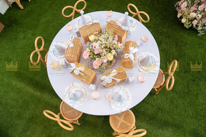 Chaise pour enfants en rotin artisanale pour la location événementielle, les mariages, les anniversaires, les festivals et la décoration professionnelle d'événements - Product Image 6