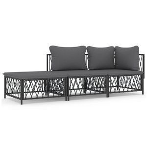 Set Lounge da Giardino Antracite - Product Image 2