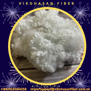 Vikohasan Fibra de Poliéster 100% Reciclada, Tipo Hueso 7D HCS, Material Siliconizado para Relleno de Almohadas y Juguetes - Product Image 3
