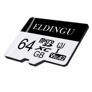 Carte mémoire ELDINGU 64GB A2 Class10 U3 4K pour appareils de surveillance téléphones portables ordinateurs drones caméras 64GB A2 carte Micro SD