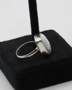 Anillo Ajustable de Ágata Natural para Mujer – Anillo de Plata Alemana Hecho a Mano con Piedra de Ágata, Joyería Boho con Piedras Preciosas - Product Image 2