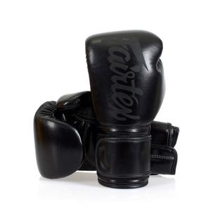 Guantes de Boxeo Fairtex Negros Personalizados de Alta Calidad para Muay Thai y Sanda, Ligeros, para Entrenamiento Profesional y Sparring - Product Image 1