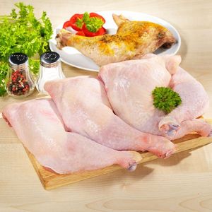 Cuisses et quartiers de poulet congelés de qualité supérieure, halal, biologiques, emballage en vrac - Product Image 1