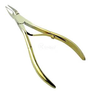 Cortacutículas Profesional Chapado en Oro, Cortador de Uñas de Acero Inoxidable de Alta Gama, Herramienta de Manicura de Lujo - Product Image 1