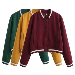 เสื้อแจ็คเก็ตเบสบอลสไตล์วิทยาลัยลำลองสำหรับผู้หญิง ผ้าเมมโมรี่รักษ์โลก สไตล์วินเทจ รุ่นใหม่ประจำฤดูร้อนปี 2025 - Product Image 6