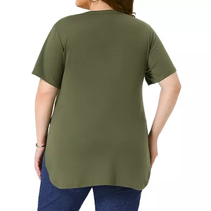 Silk <b>Screen</b> Printing Women High Quality Fashionwear T Shirt for Women Loose Fit Lightweight shirt Breathable Summer Short Sleeve - Product Image 3