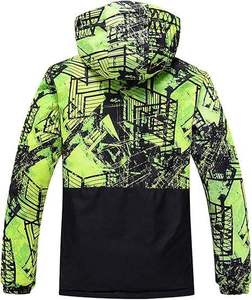 Chaqueta de Esquí con Capucha para Hombre, Talla Grande, Estampada, Térmica, Impermeable, Cortavientos, para Deportes de Invierno al Aire Libre, Abrigo de Snowboard Cálido y Transpirable - Product Image 2