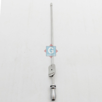 Cannule d'aspiration auriculaire en acier inoxydable, instrument chirurgical ORL