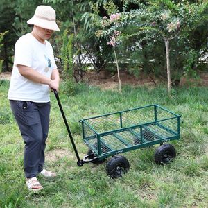 Carretilla de Jardín Verde para Transporte Fácil de Leña - Product Image 4