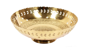 Bol de service artisanal en laiton, durable et léger, pour la maison et la cuisine, lot de 1 - Product Image 3
